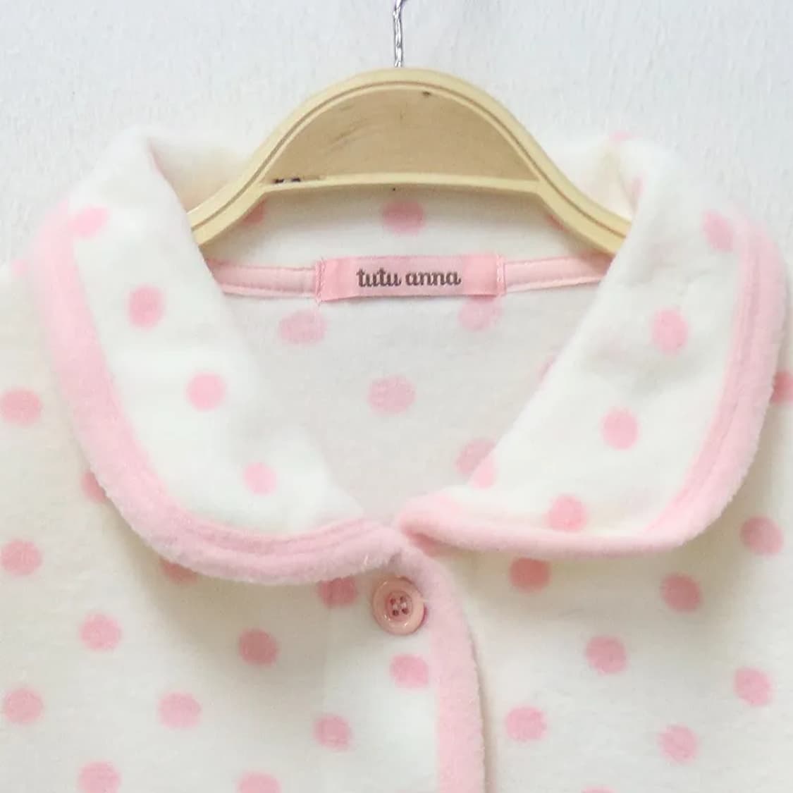 TUTU ANNA 도트 딸기우유 핑크 잠옷 상의 64650 상품이미지5