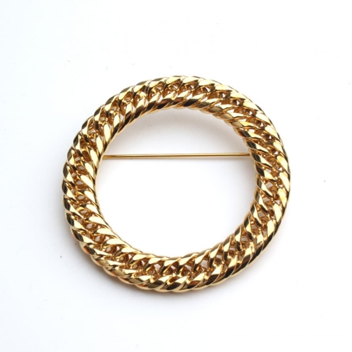 골드 리스 브로치 밀화 호박 브로치 2종 세트 상품이미지2