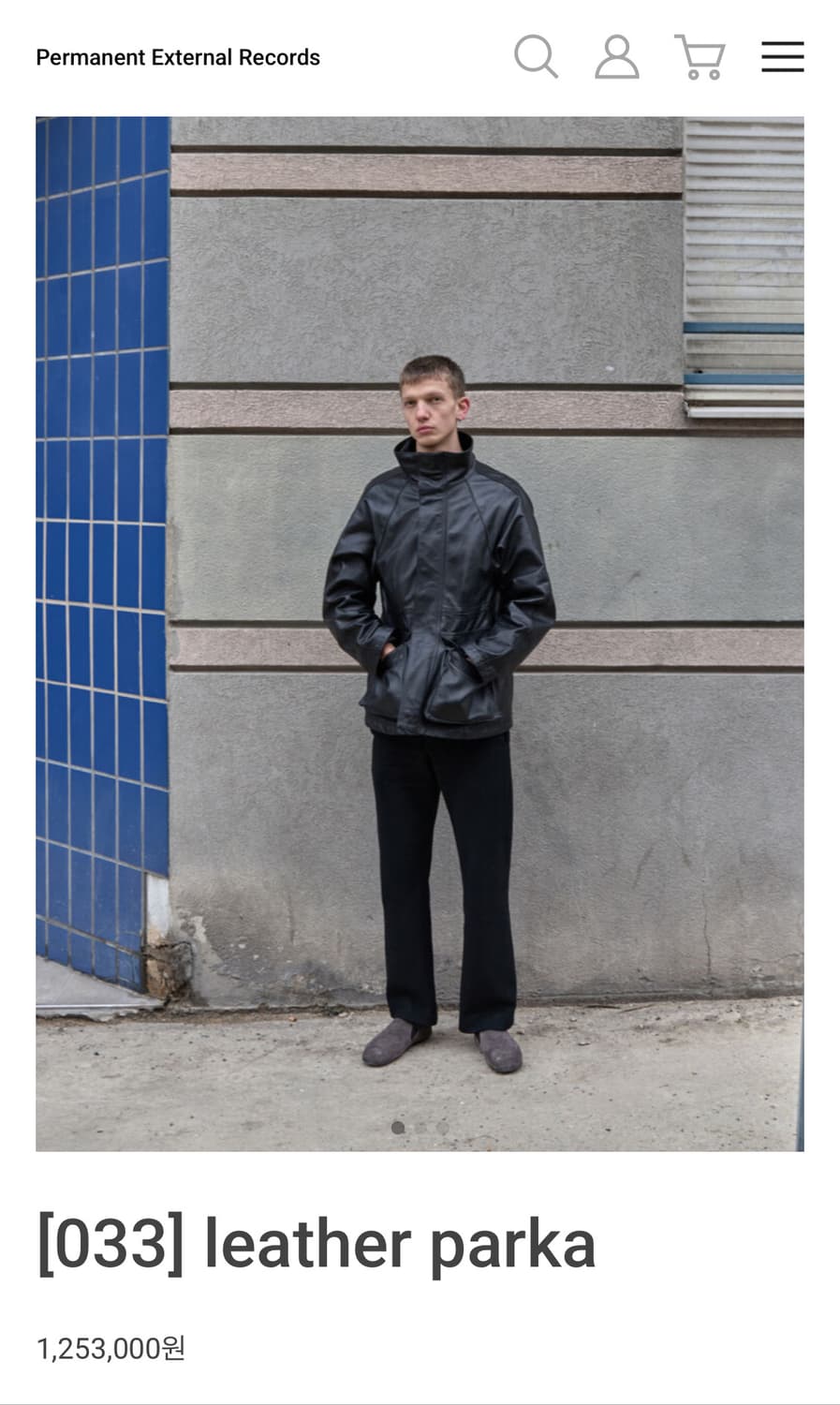 머듈 레더 파카 2size 상품이미지1