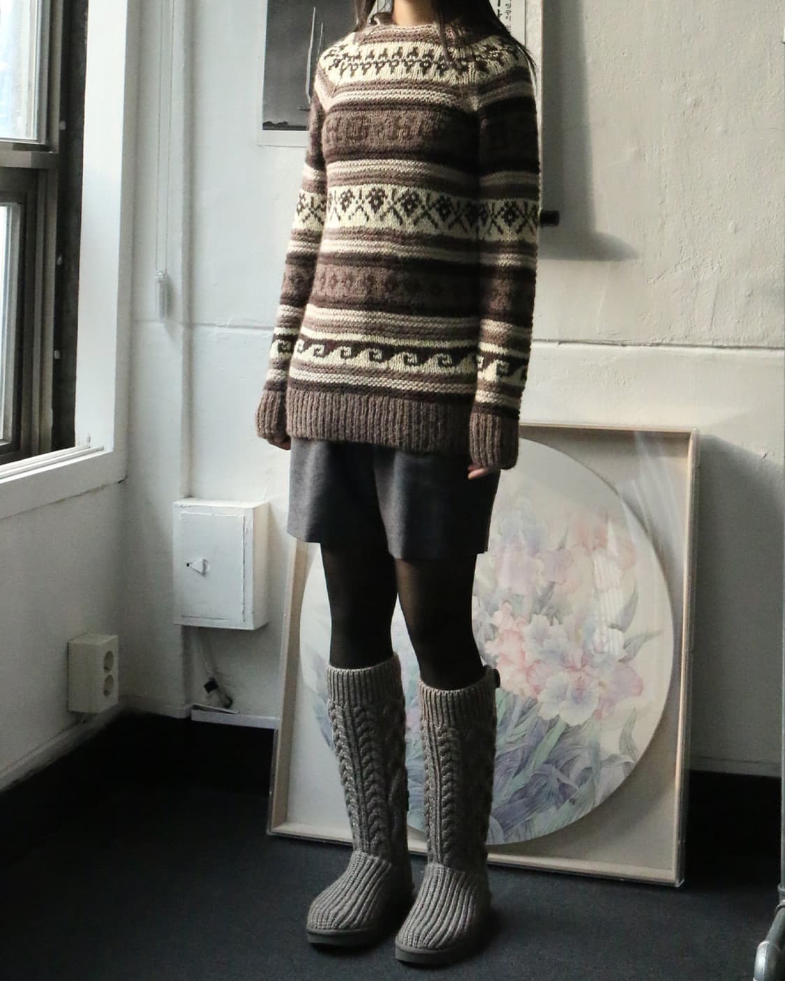 히스테릭 글래머 노르딕 후디 스웨터 상품이미지1