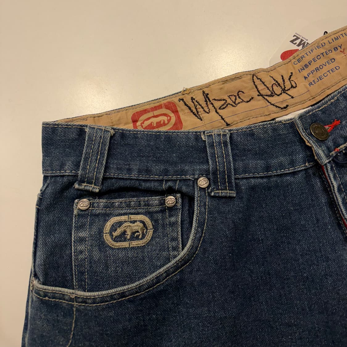 [36] 에코언리미티드 와이드 데님 청바지 팬츠 D20 상품이미지4