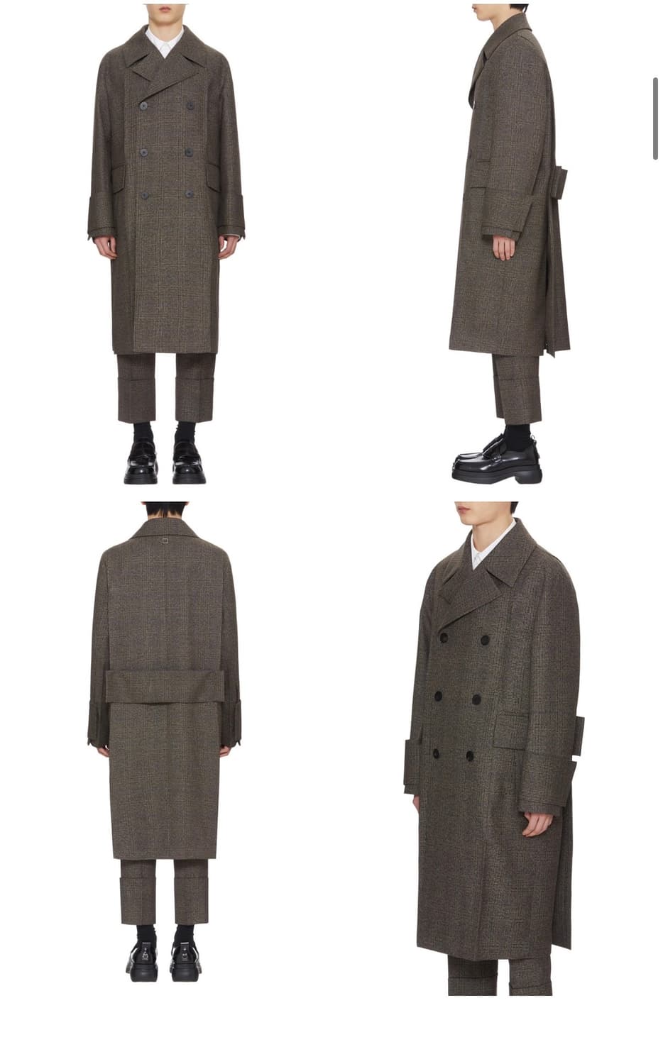 (46) 22fw 우영미 메인체크 턴업코트 상품이미지4