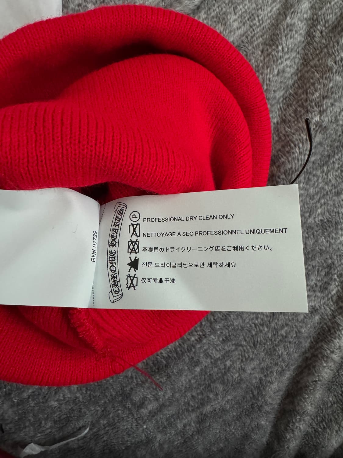 크롬하츠 로고 비니 레드 상품이미지3