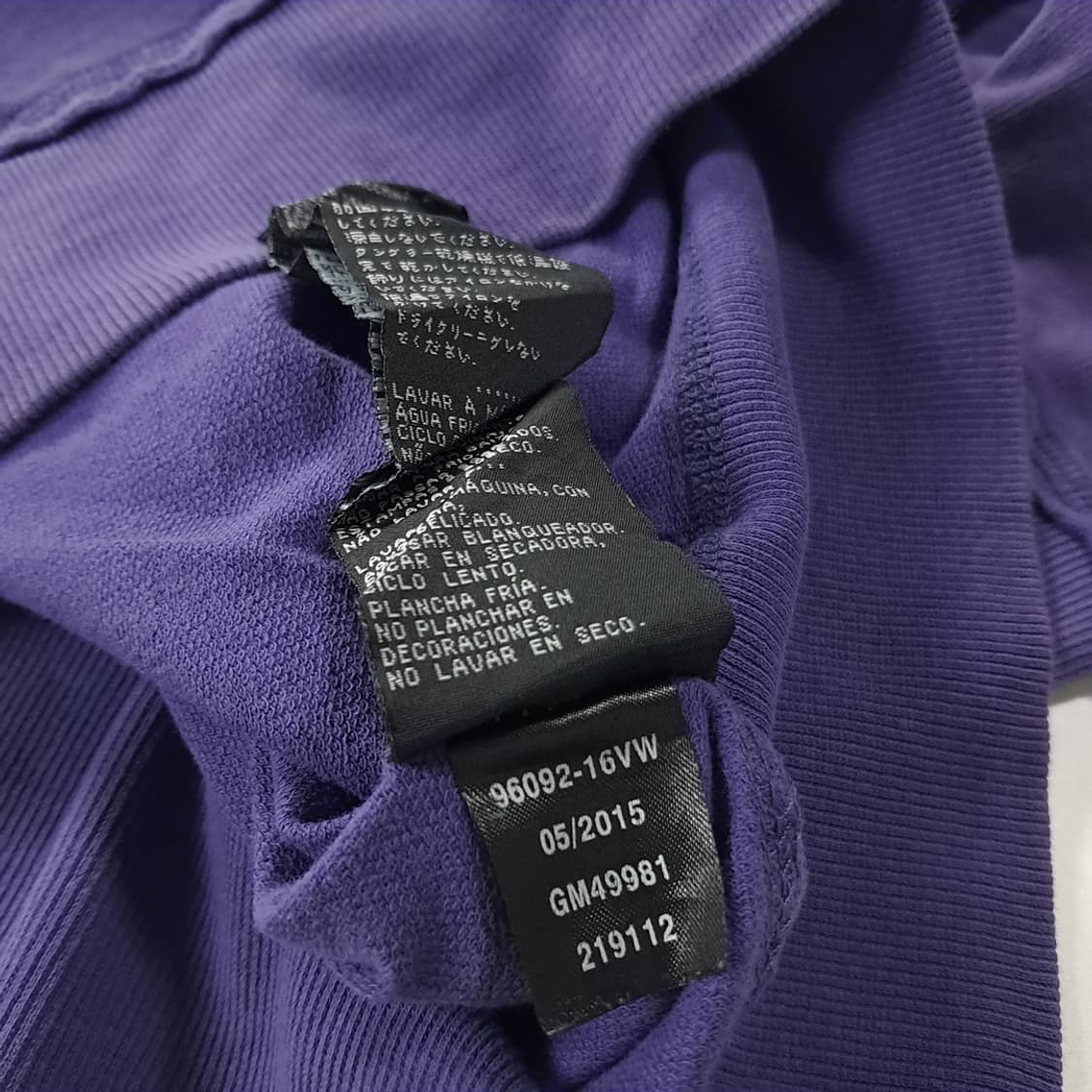 CK200 XL 할리데이비슨 스컬라인스톤 퍼플 와이드넥 티셔츠 상품이미지4