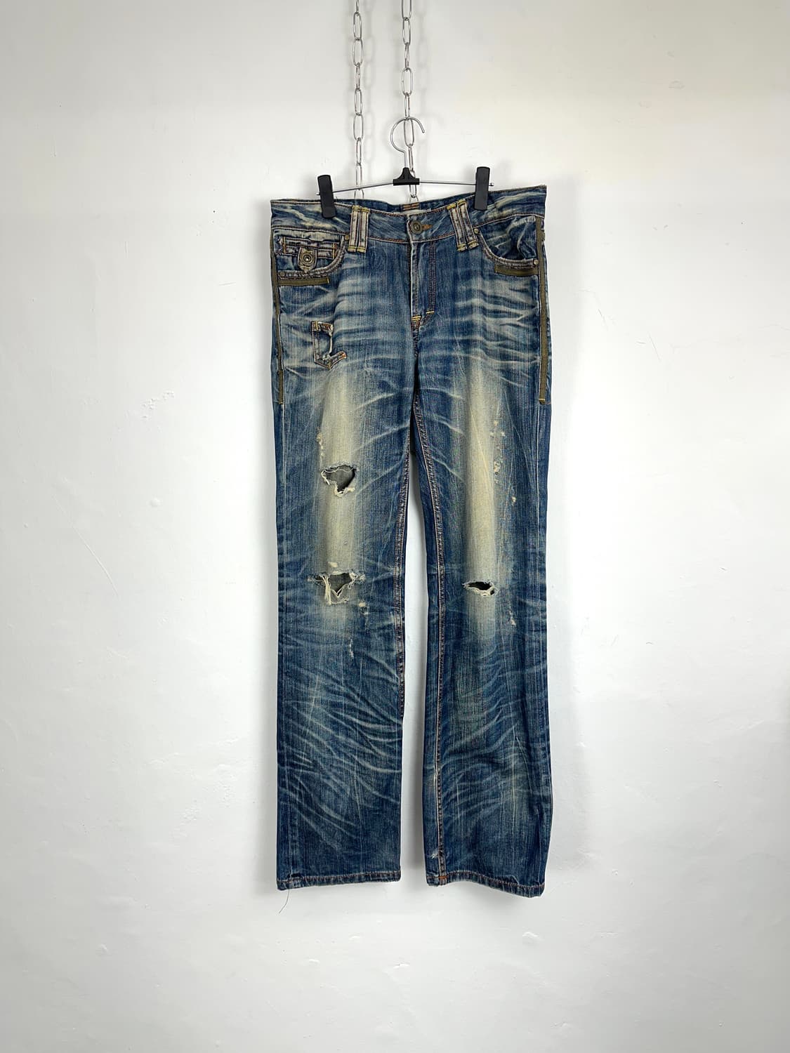 Lolita Jeans Distressed Sand Washed Deni 상품이미지5