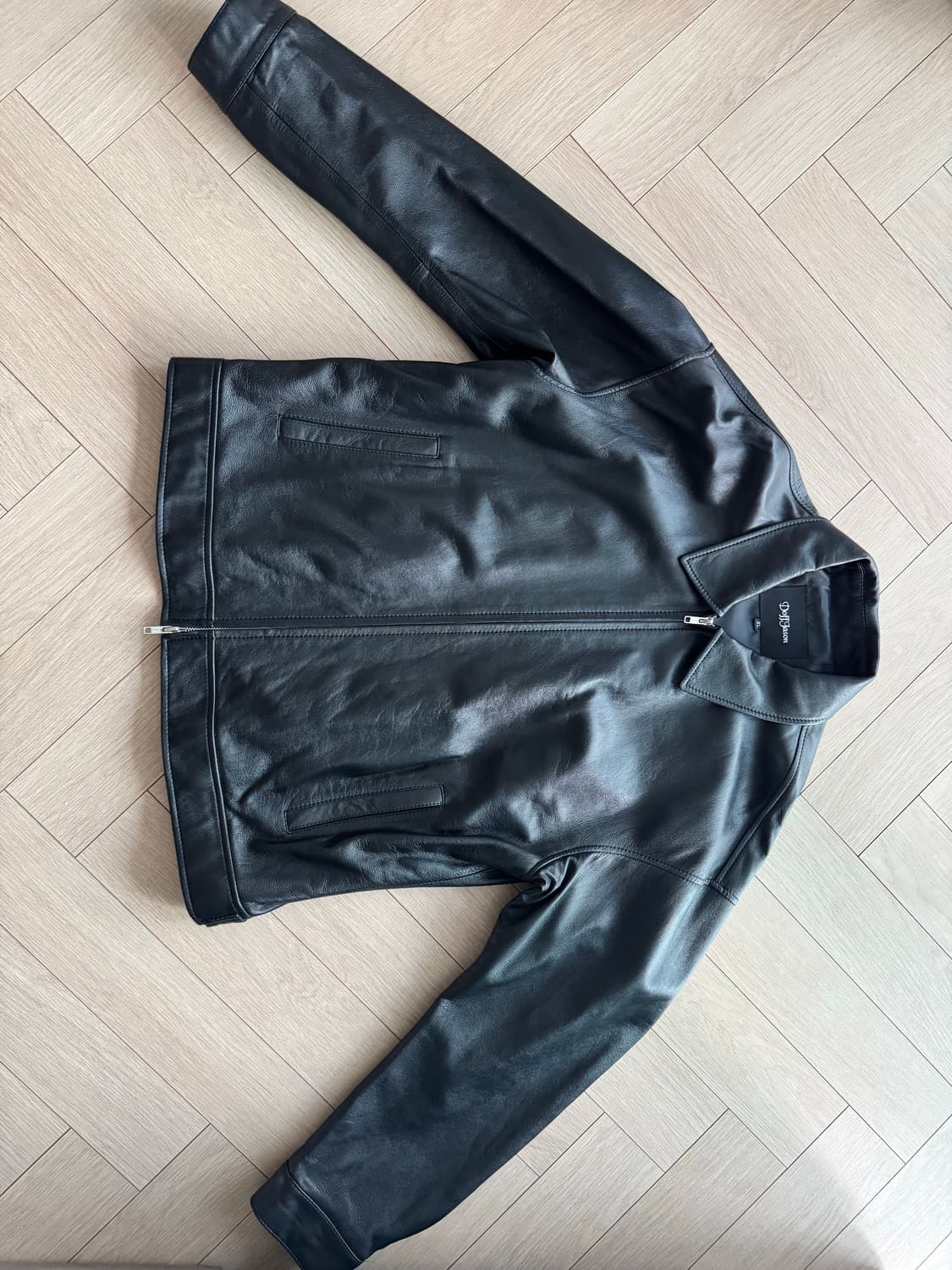 도프제이슨 오버핏 램스킨 싱글자켓 상품이미지1