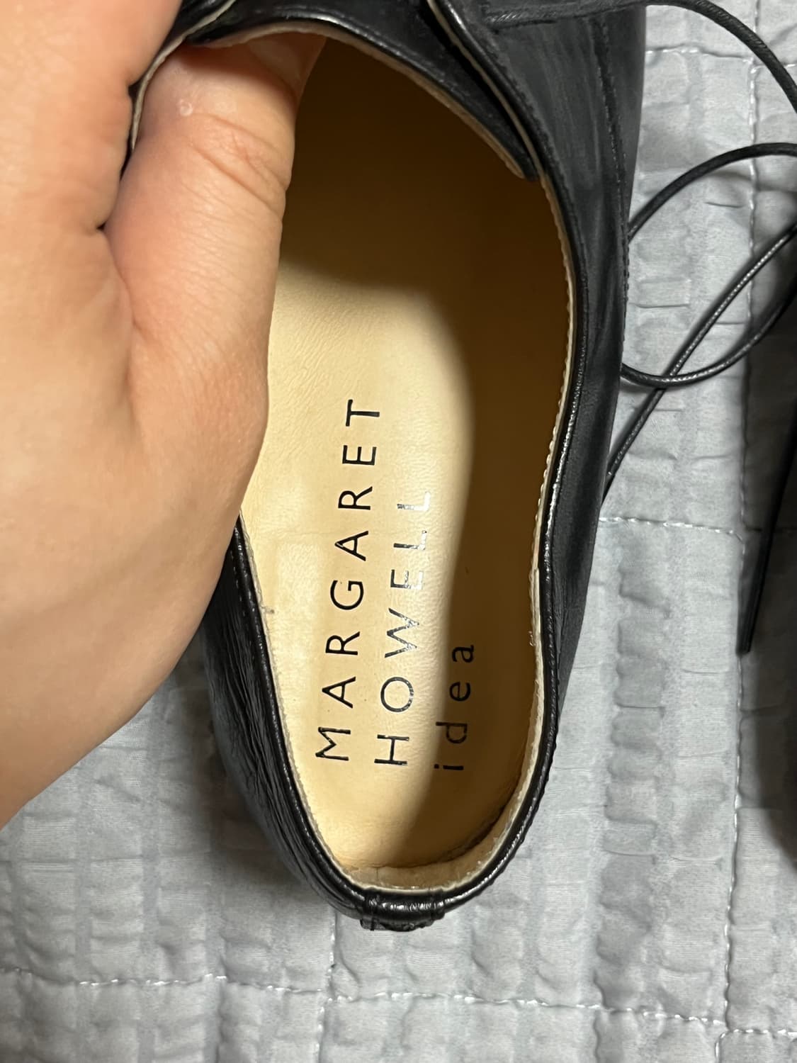 [240] 마가렛호웰 블랙 레더 더비슈즈 상품이미지5