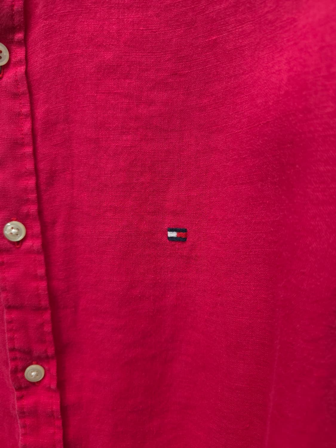 타미힐피거 프리미엄 린넨 셔츠 핫핑크 (~66반) 상품이미지2