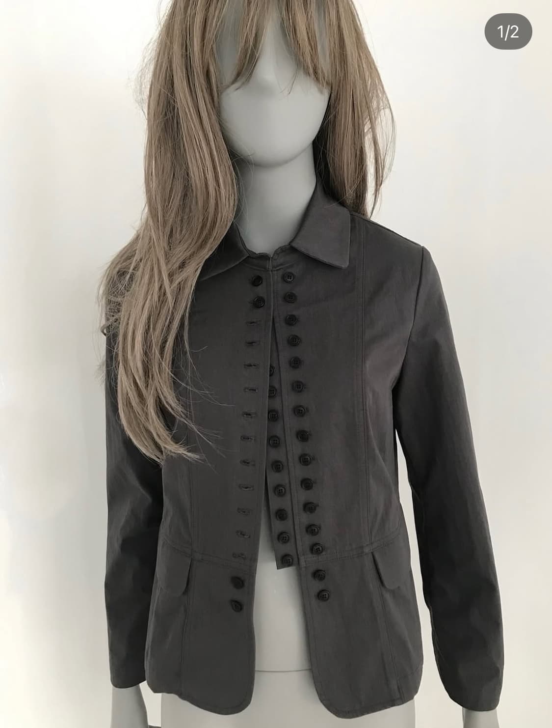 산코파퓨엘라 멀티플 버튼 자켓 차콜 교환 상품이미지2