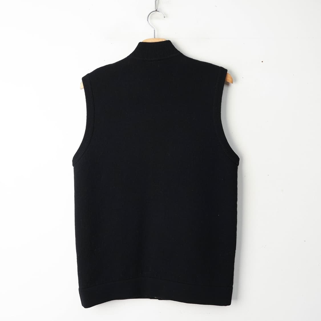 100/라코스테 퀼팅 울 집업 니트 베스트 상품이미지2