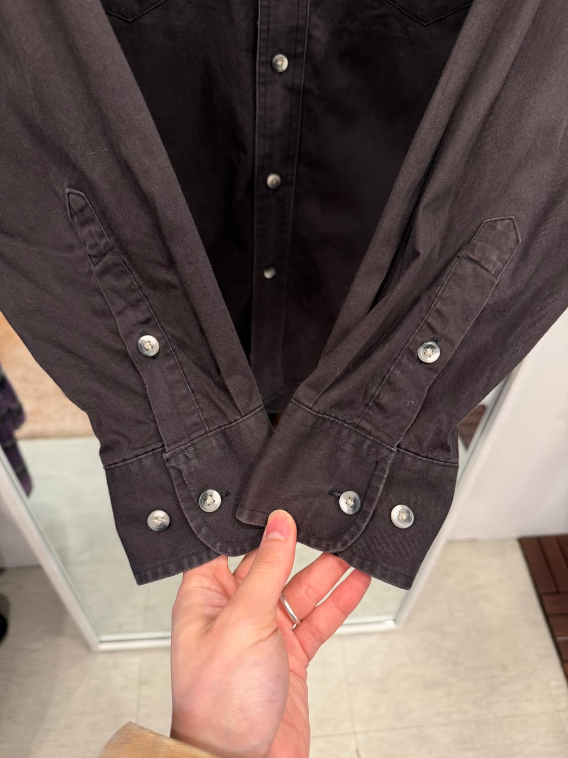 90s Wrangler 랭글러 웨스턴 워크 셔츠 상품이미지3