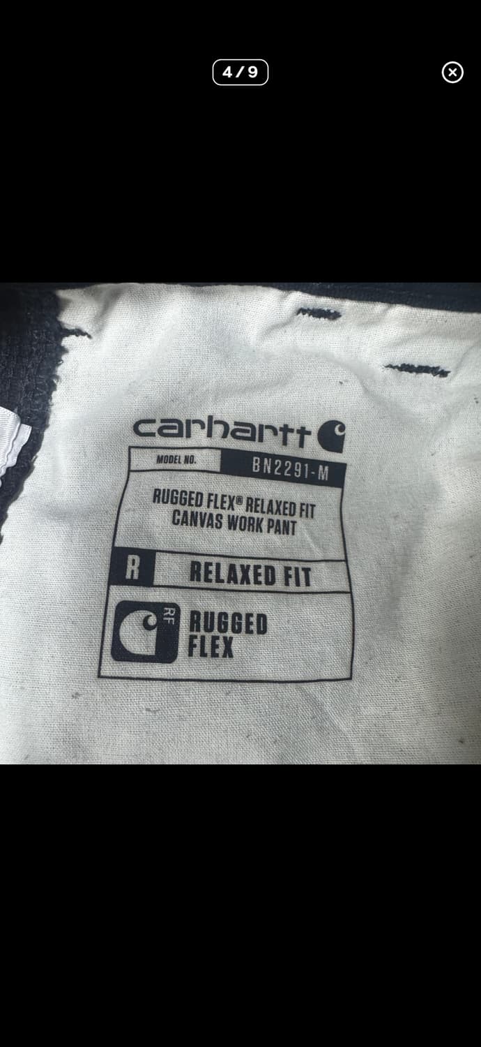칼하트 릴렉스 핏 싱글니 워크 팬츠 33x32 상품이미지4