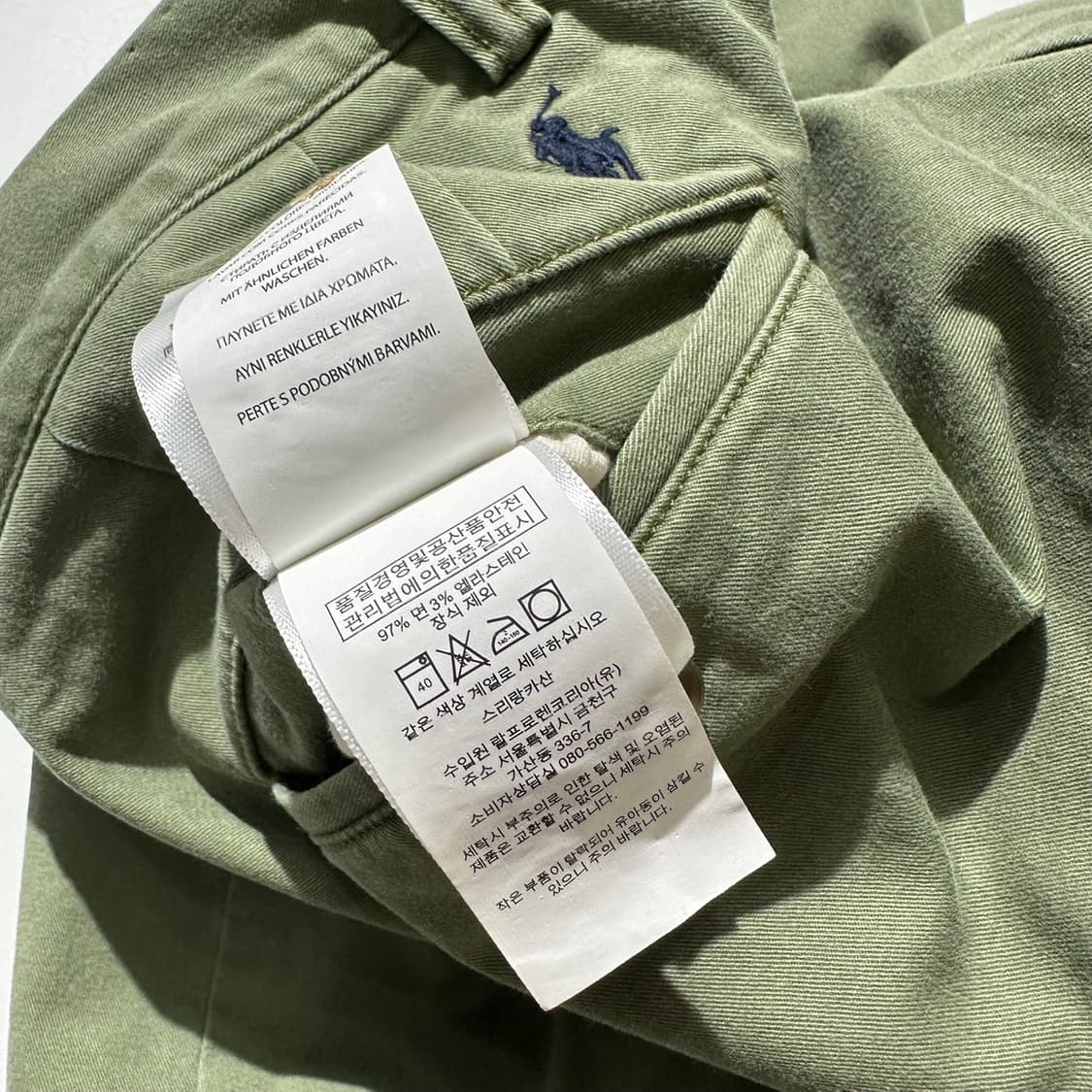 폴로 랄프로렌 스트레치 코튼 트윌 치노 하프팬츠 반바지  상품이미지8