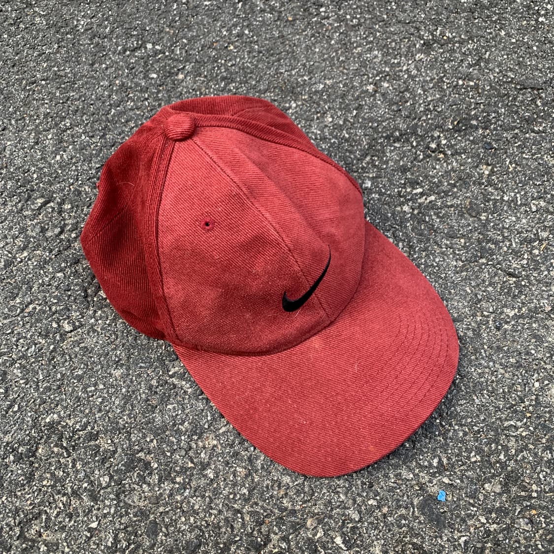 90s 나이키 버건디 볼캡 올드스쿨 스우시 모자 os 상품이미지6