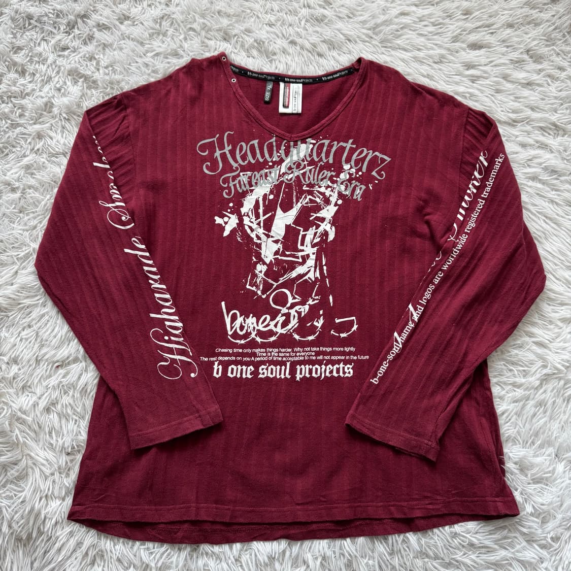 BONESOUL 일본빈티지 오리엔탈 긴팔 y2k긴팔 롱슬리브 XL 105 상품이미지2