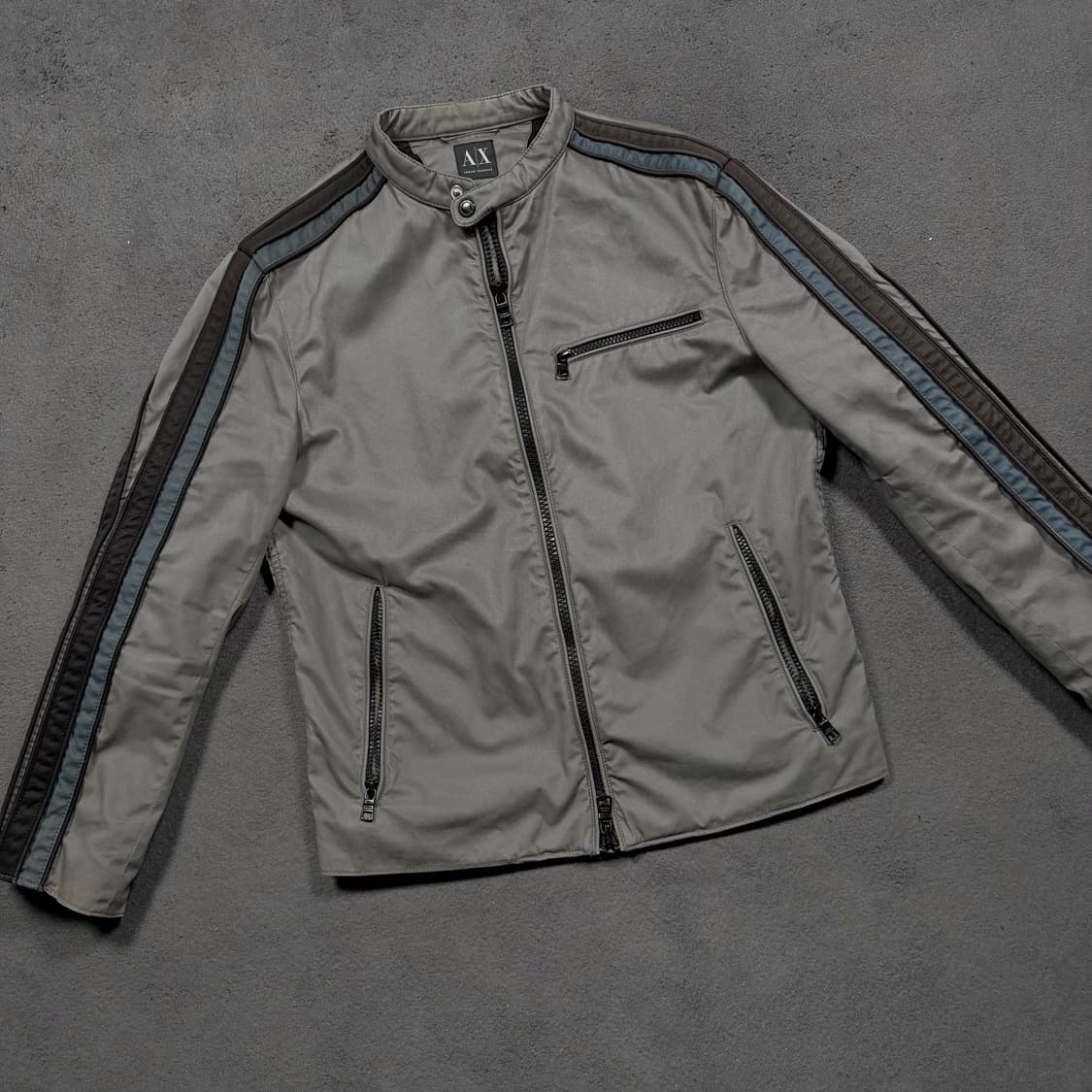 알마니 익스체인지 사이드라인 투웨이 바이커 자켓 상품이미지2