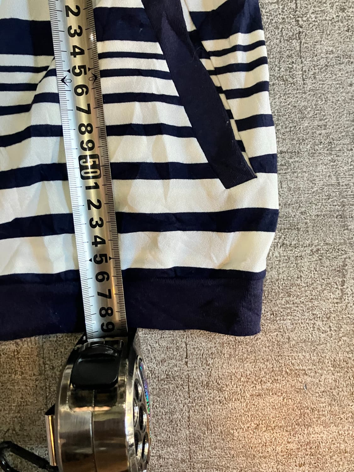 일본빈티지 Monocknome 올드스쿨아메카지 스트라이프 후디반팔자켓 상품이미지3