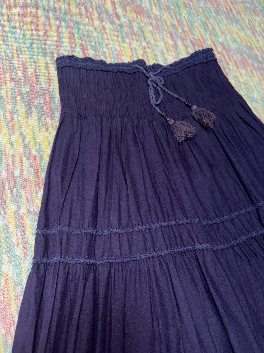 퍼플 크로쉐 롱 스커트 상품이미지10