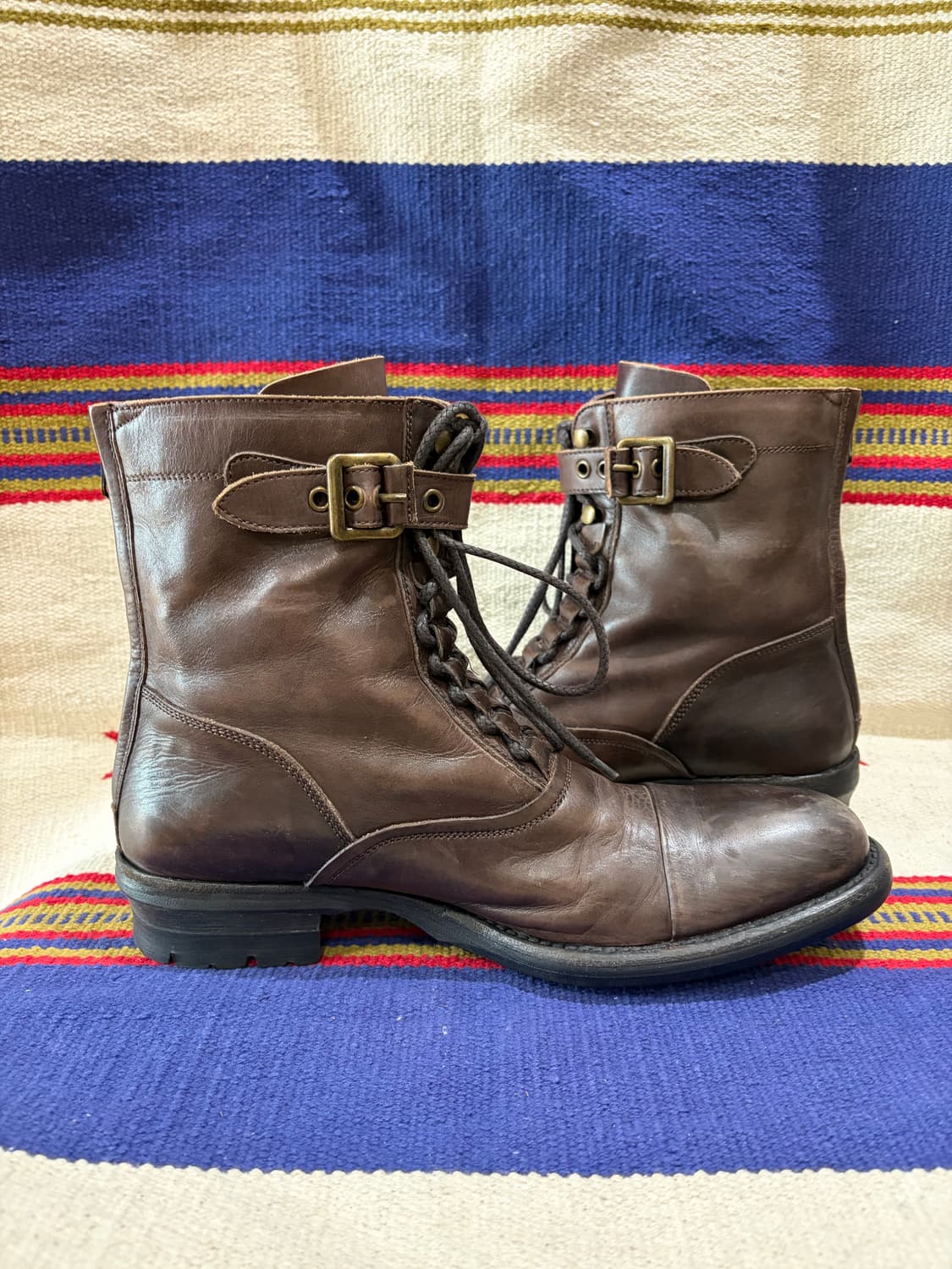 알프레도 배니스터 밀리터리 레이스업 부츠 상품이미지1