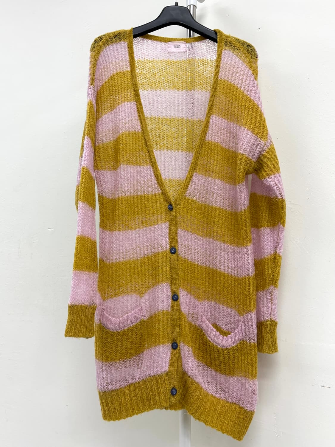 빈티지 핑크 울 가디건 상품이미지5