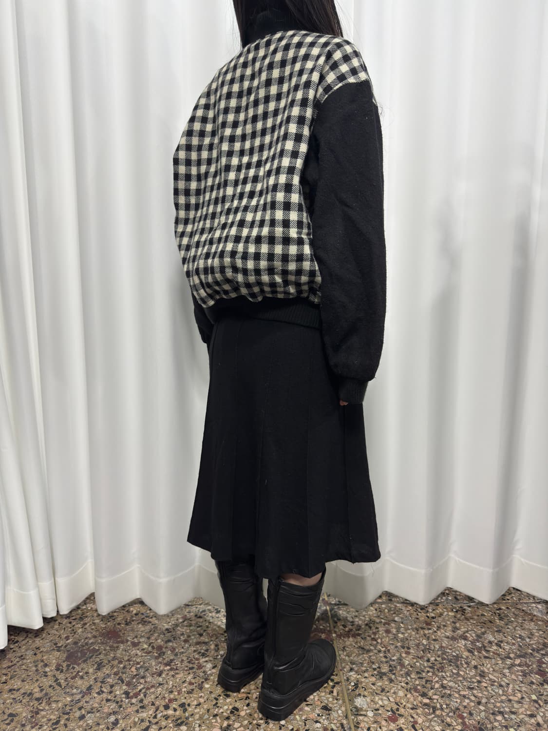 vicenza check button jacket 상품이미지5