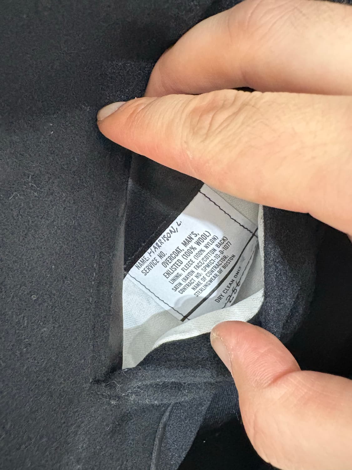 00's USN Wool Pea Overcoat. 상품이미지5