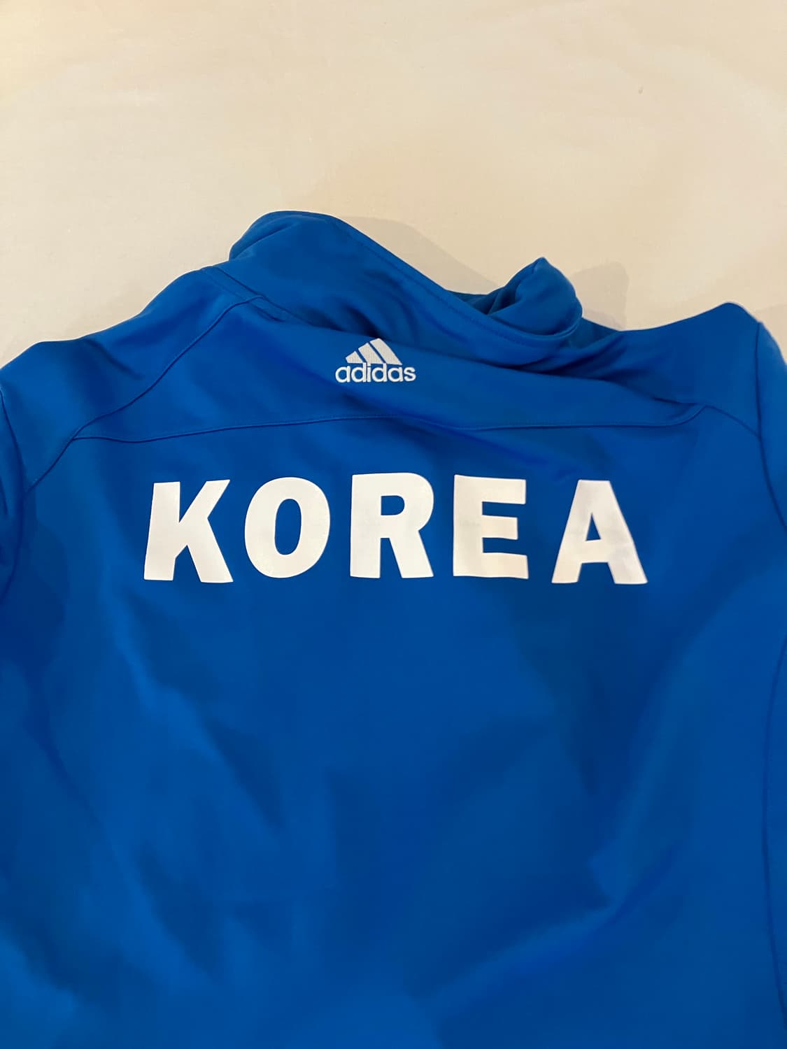 유일매물) 아디다스 국대 태극기 코리아 삼선 져지 블루 상품이미지3