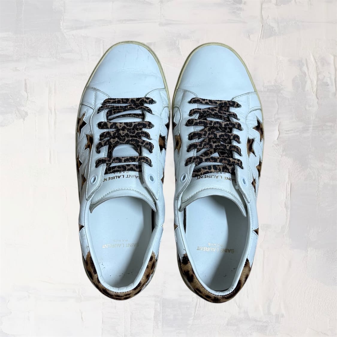 생로랑 레오파드 스타 패치 스니커즈 40 상품이미지2