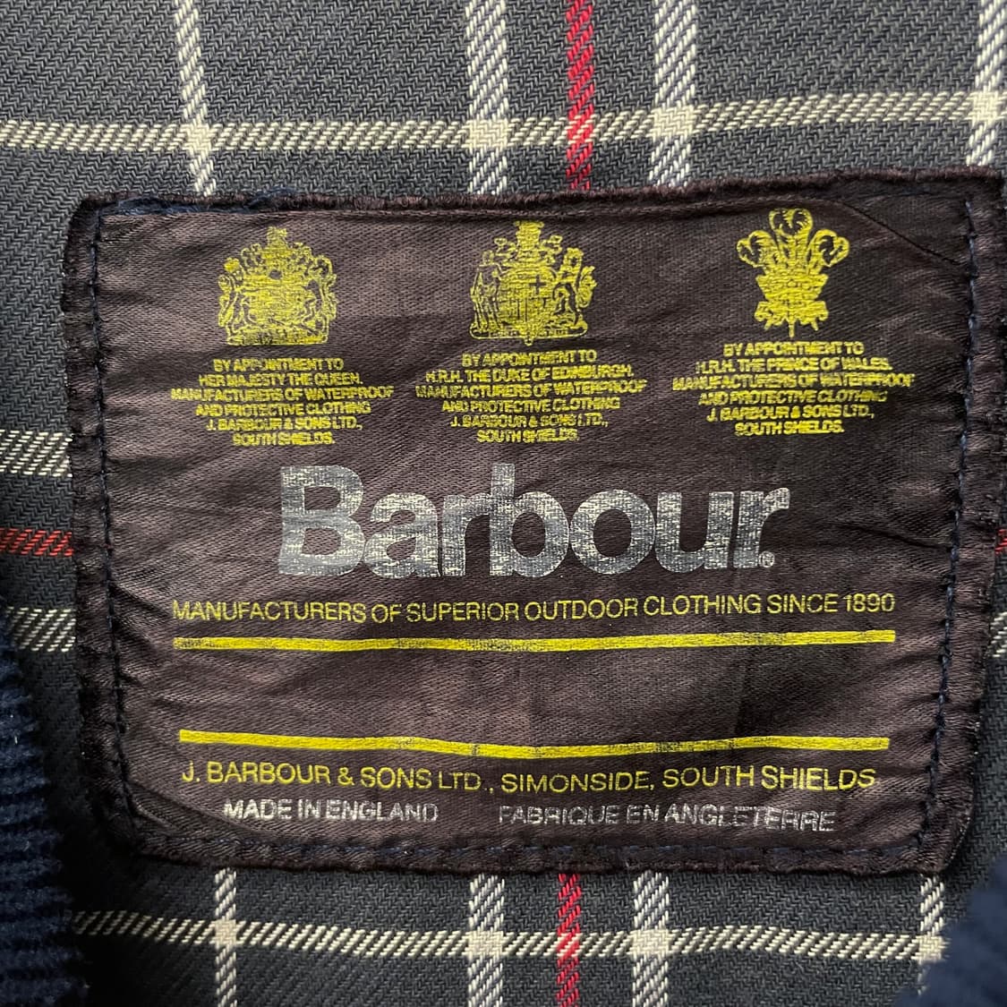 90s 바버 퀼팅 체크 라이닝 버튼 조끼 베스트 상품이미지7