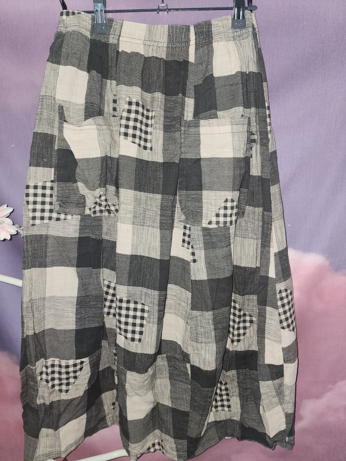 체크 스커트 상품이미지1