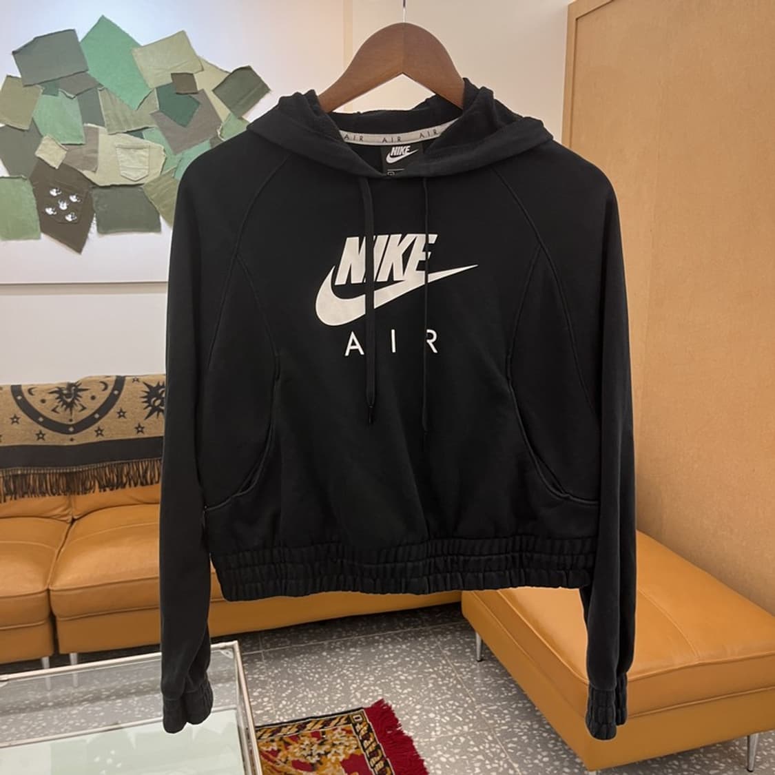 나이키 프린팅빅로고 크롭 후드티 90 C05497 상품이미지1