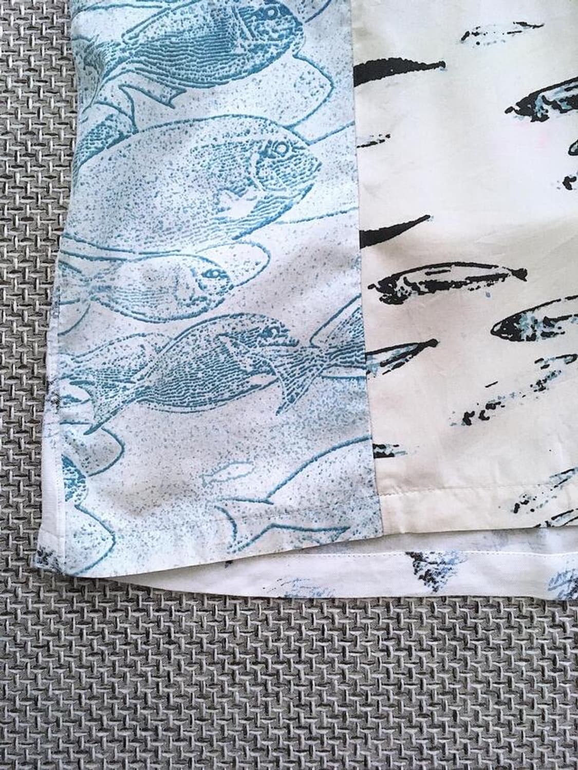 France made silk blended patchwork shirt 상품이미지4