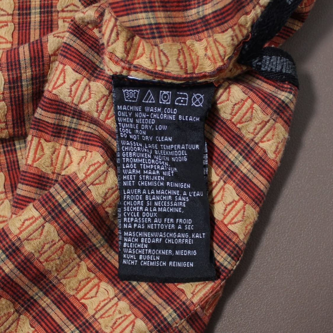 Harley-Davidson 할리 데이비슨 빈티지 체크 반팔셔츠 상품이미지5