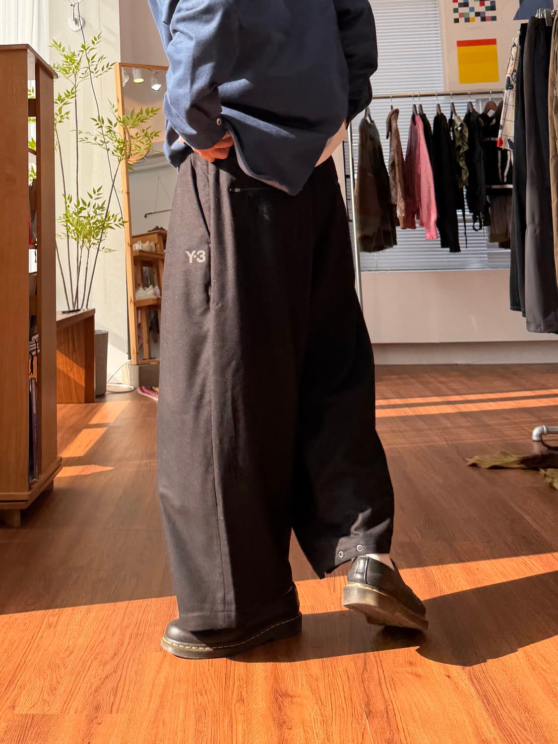 요지야마모토 Y-3 울 헤비 하카마 팬츠 상품이미지4
