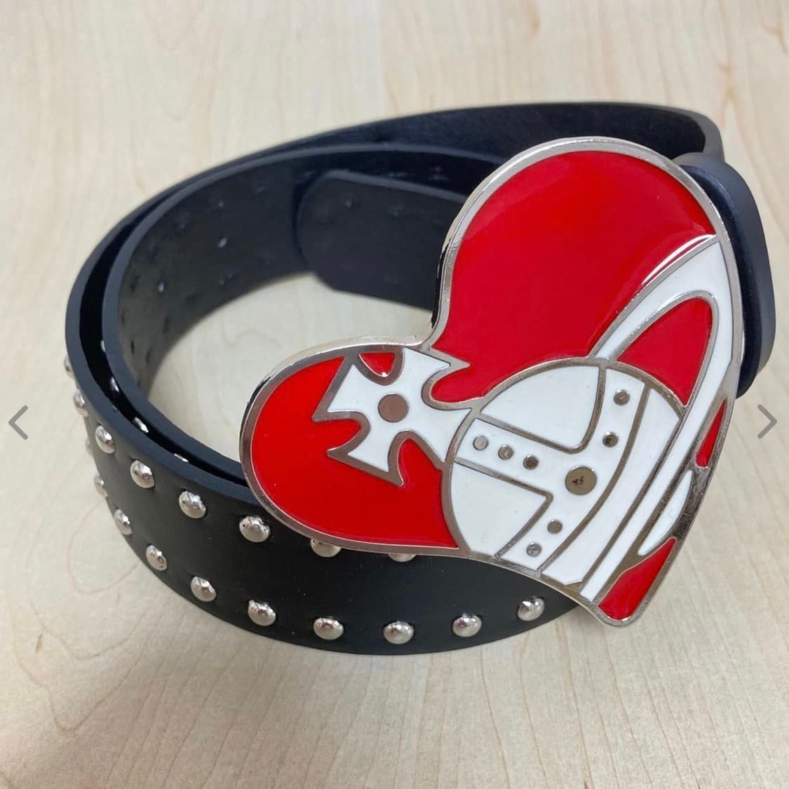 비비안웨스트우드 아카이브 orb 하트 버클 벨트 상품이미지1