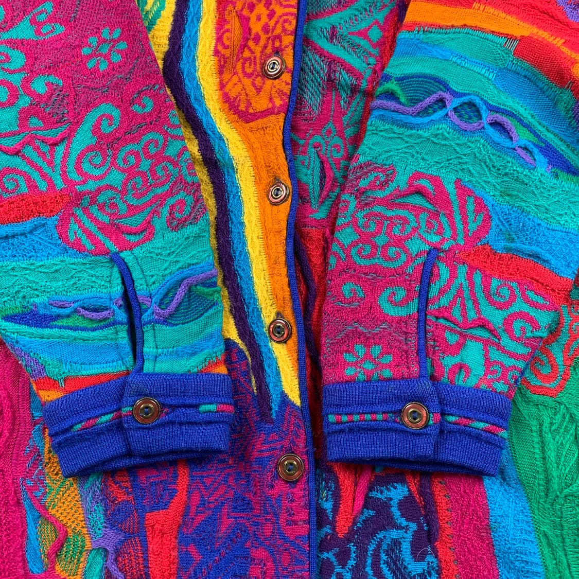 쿠지 핸드메이드 케이블 니트 셔츠형 가디건 상품이미지4