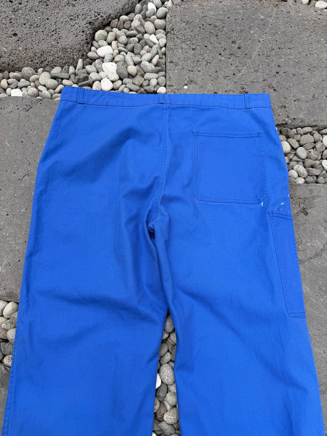 1990s WASHED BLUE WIDE 빈티지 프렌치와이드워크팬츠 상품이미지7