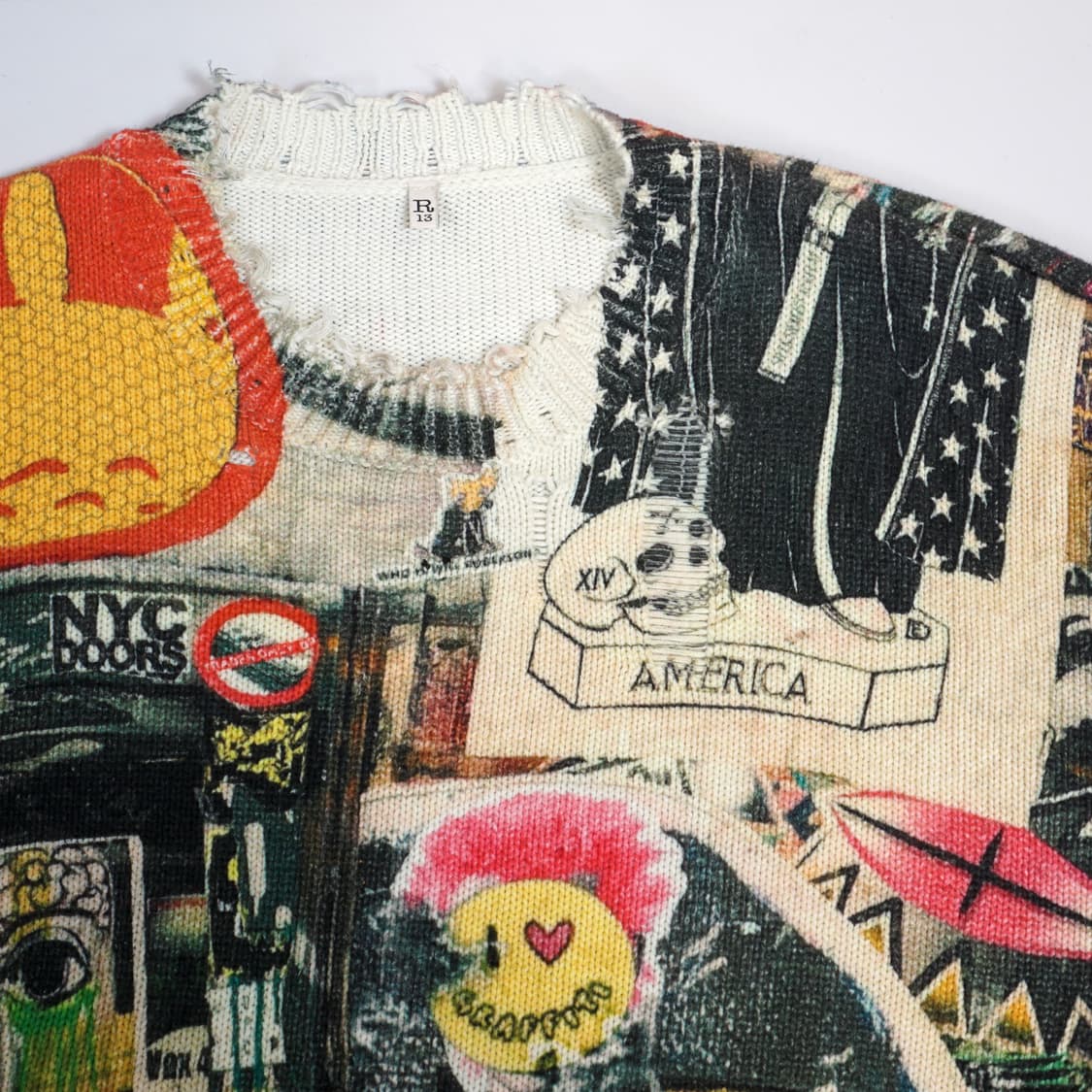 R13 그래피티 디스트로이드 스웻셔츠 상품이미지6