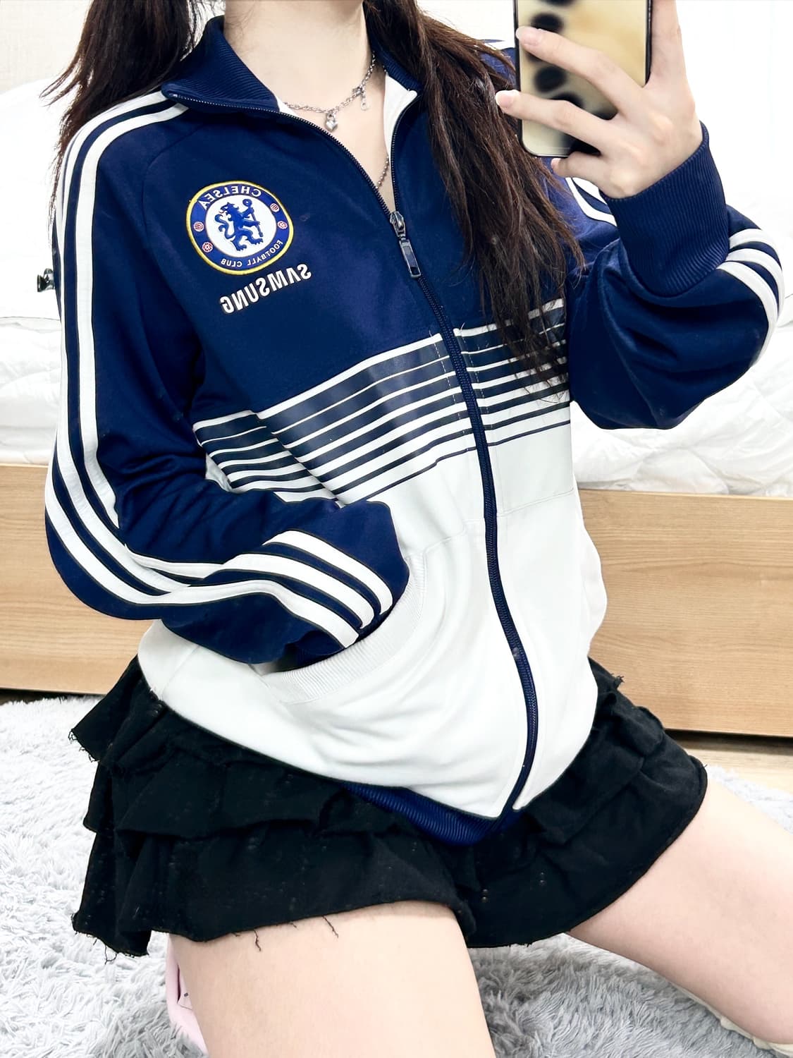 아디다스 첼시 삼성 네이비 배색 져지 상품이미지4