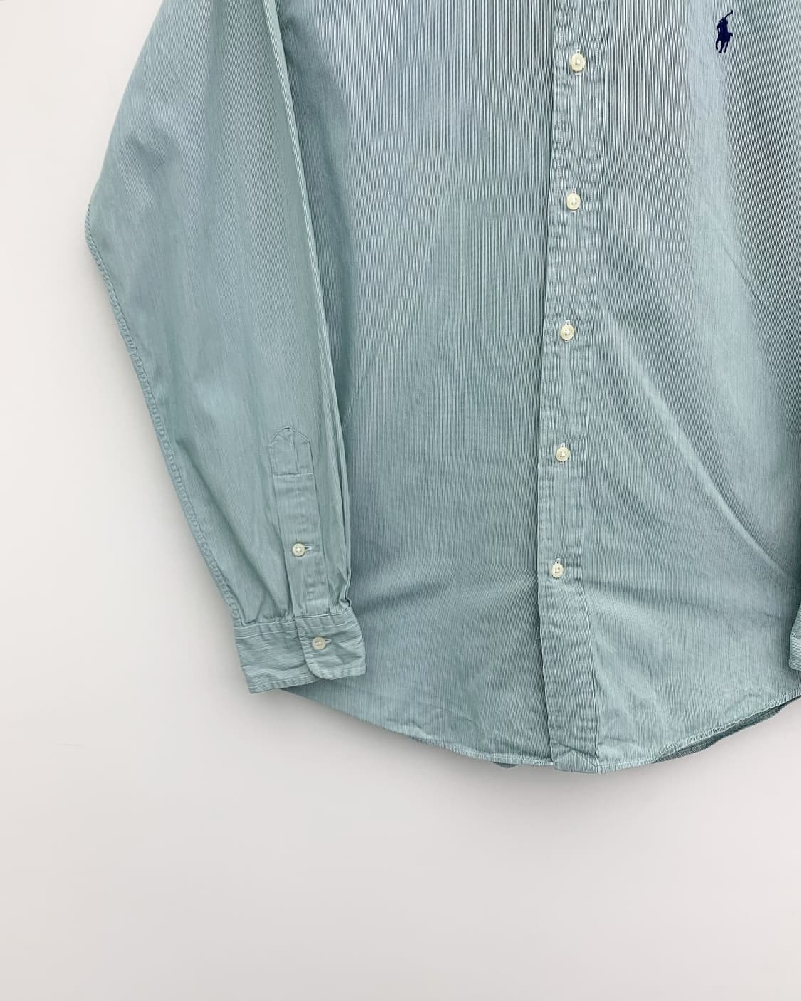 폴로 랄프로렌 그린 스트라이프 블루 포니 셔츠 상품이미지5