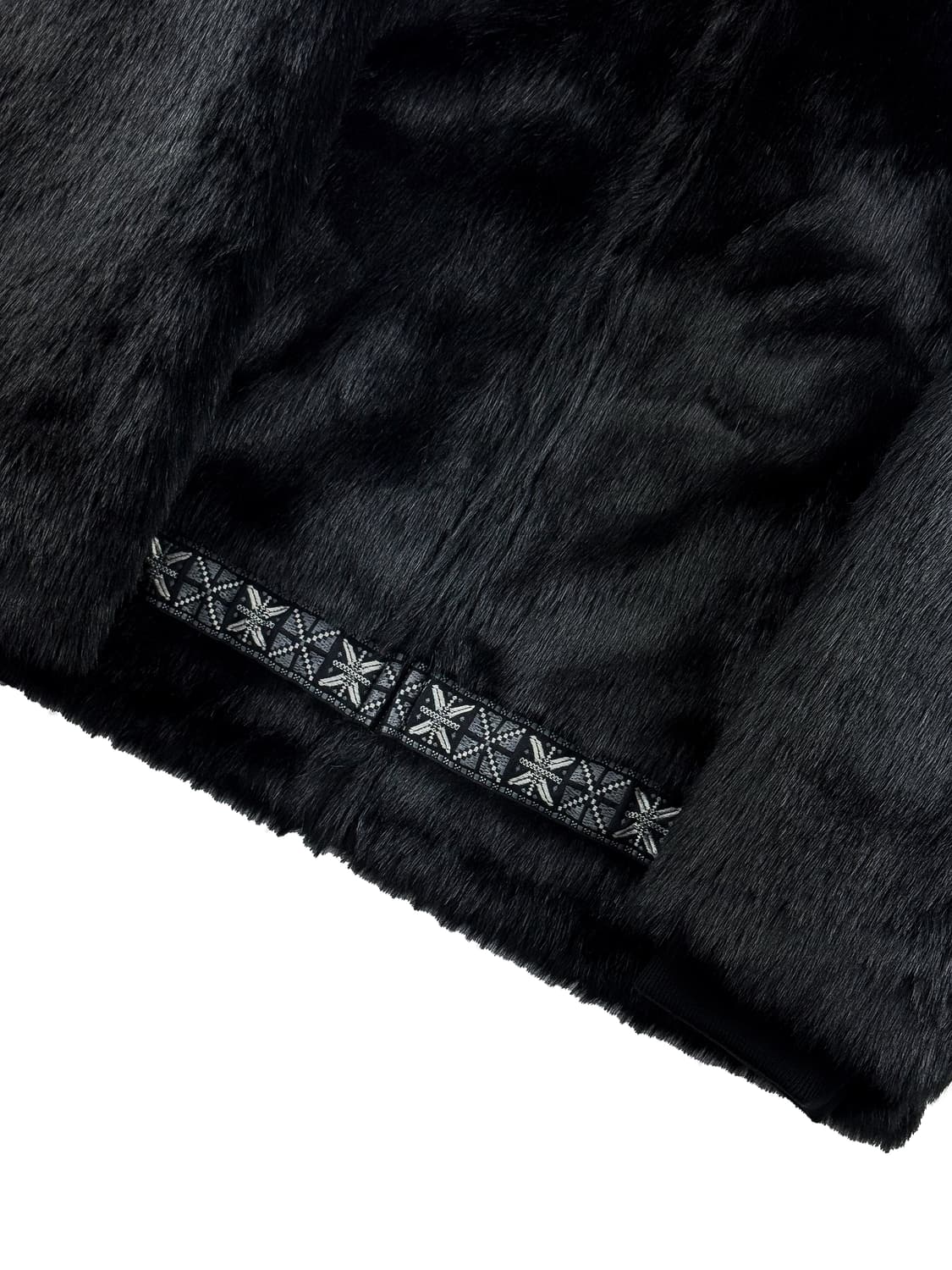 슈프림 포우 퍼 파카 블랙 (새상품) 상품이미지4