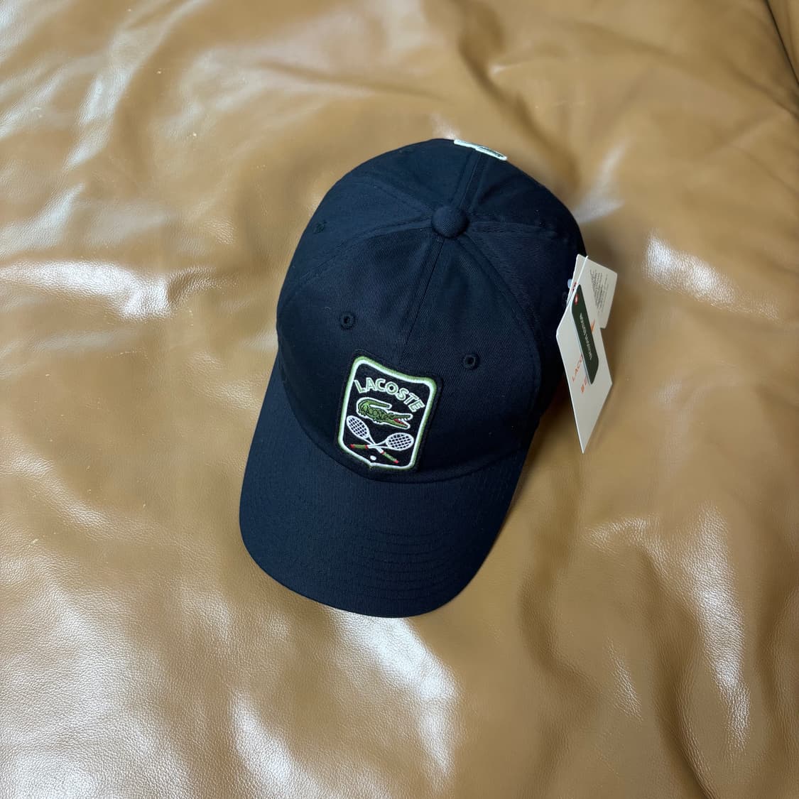 빔즈 빔스 라코스테 6패널 볼캡 모자 테니스 클럽 네이비 블랙 상품이미지5