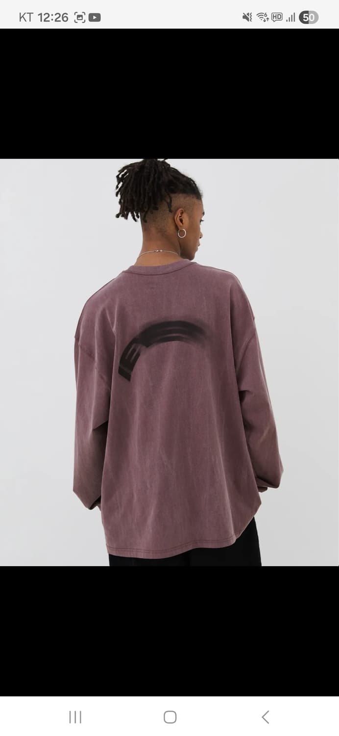 이에이 롱슬리브 버건디 M 상품이미지1