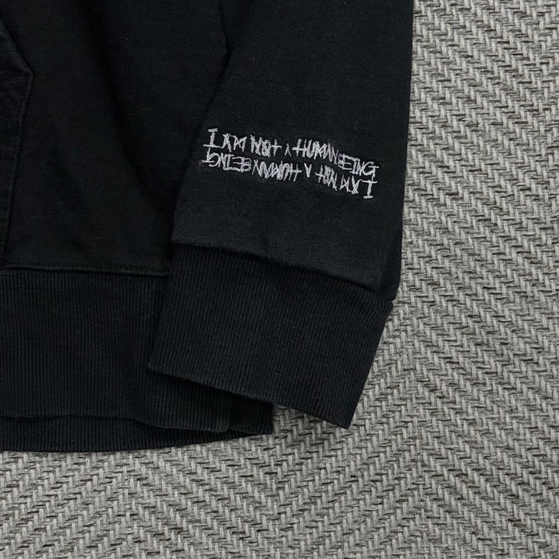 아임낫어휴먼빙 백프린팅 후드티 v1724 상품이미지6