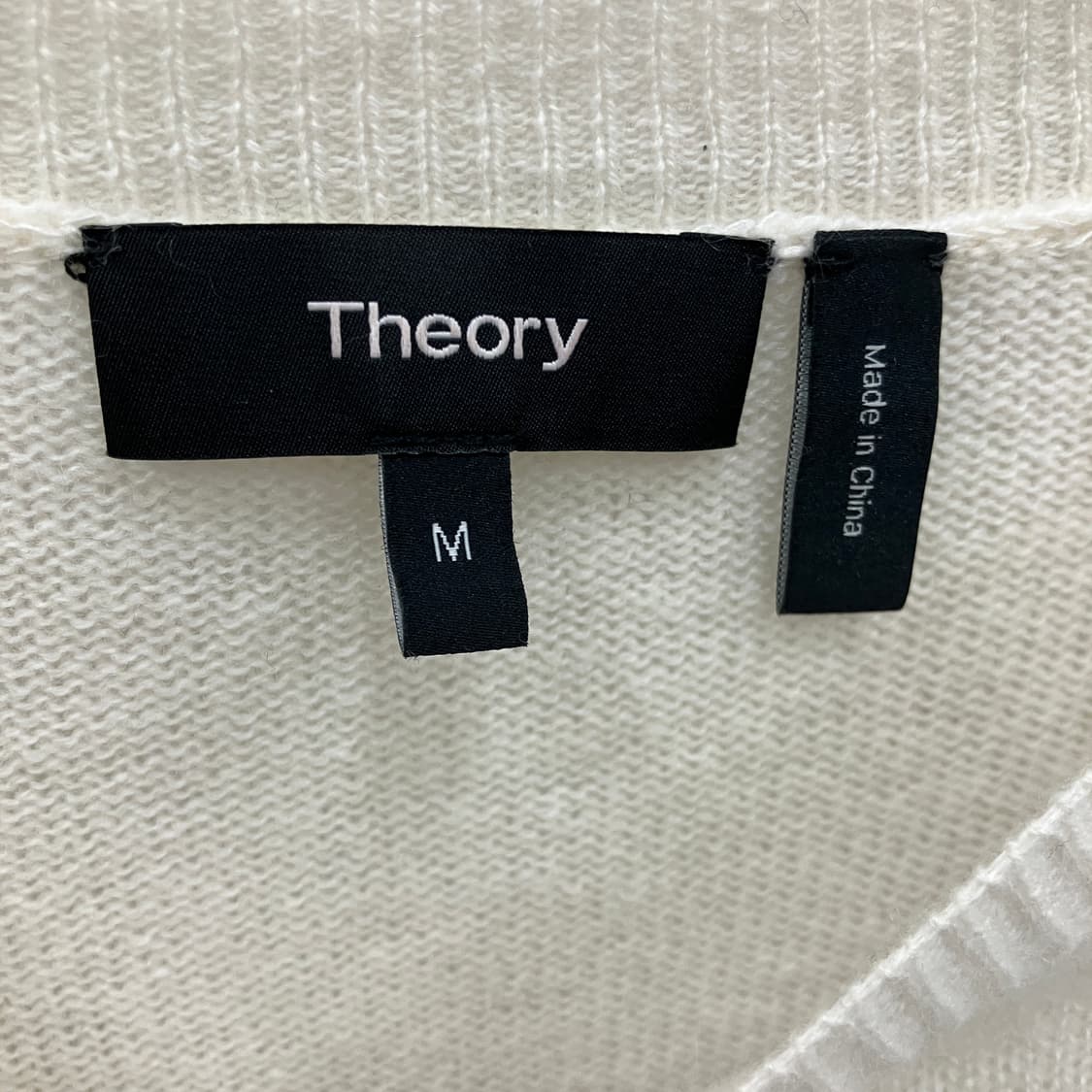 띠어리 아이보리 카레니아 캐시미어 니트 스웨터 M 상품이미지3