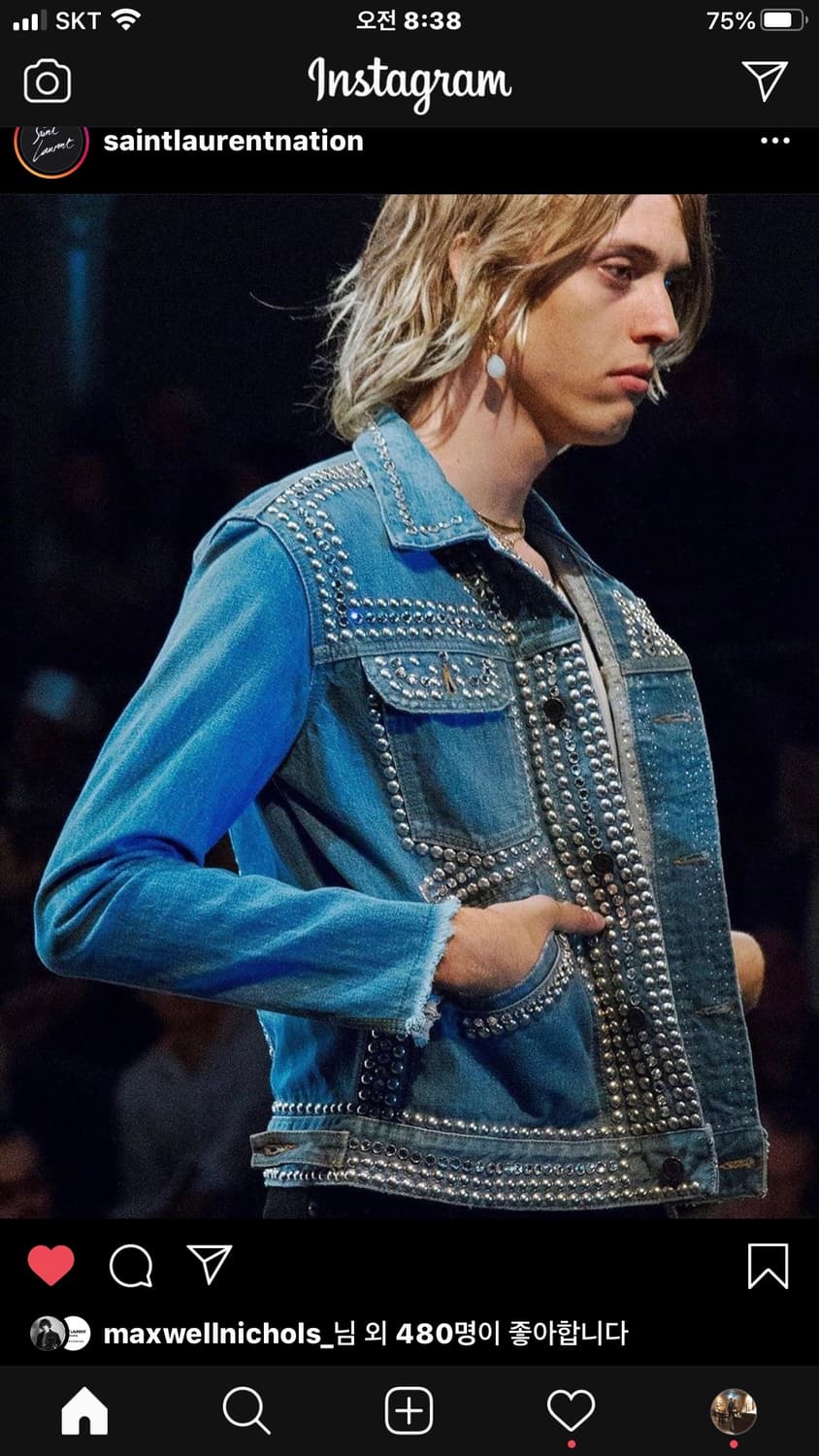 생로랑크리스탈청자켓 상품이미지9