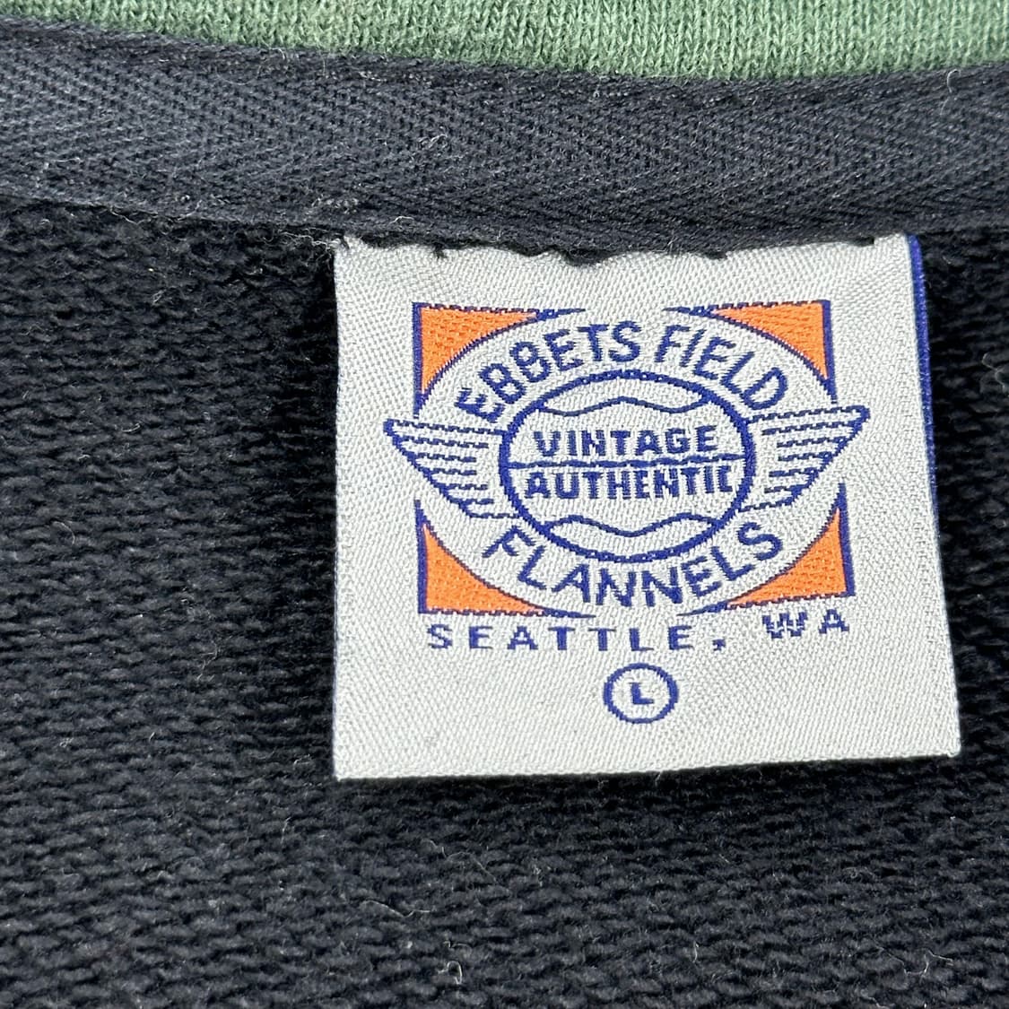 이벳필드 레터링 반집업 하프 블랙 맨투맨 (L) 상품이미지5