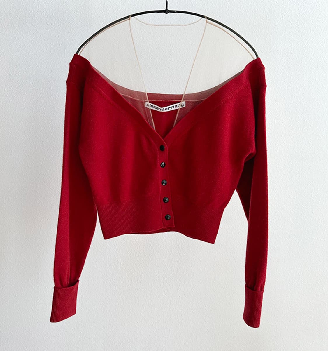 알렉산더왕 오프숄더 시스루 가디건 상품이미지1