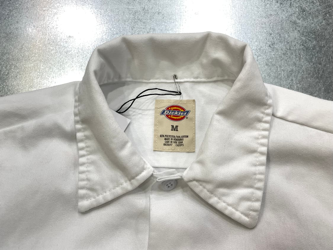 (M) Dickies 디키즈 반팔 워크 셔츠 화이트 상품이미지9