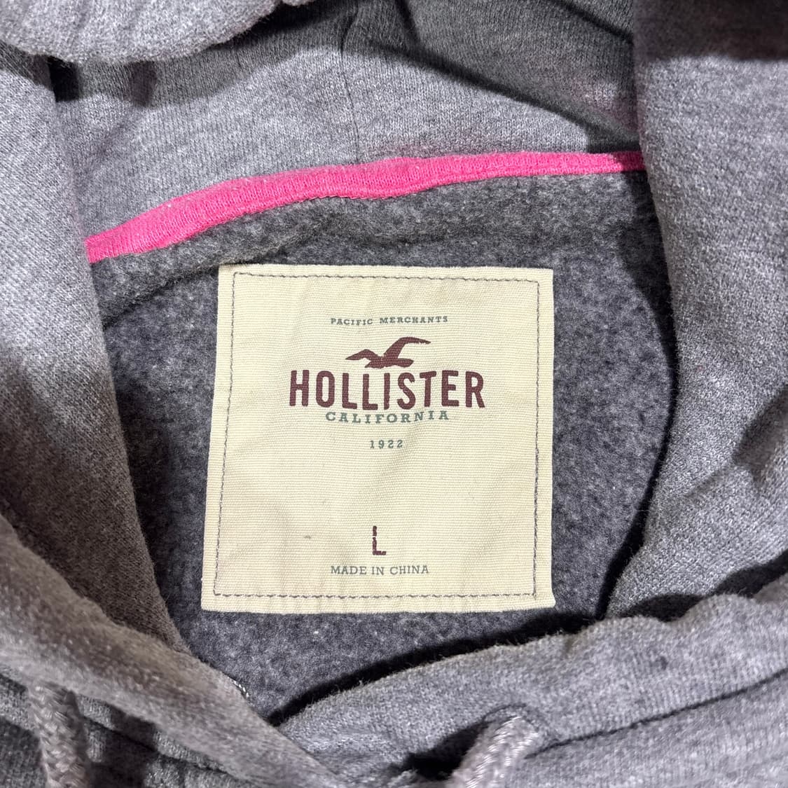 홀리스터 그레이 로고 후드티 상품이미지3